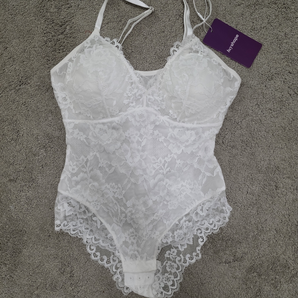 Lace White Bodysuit
